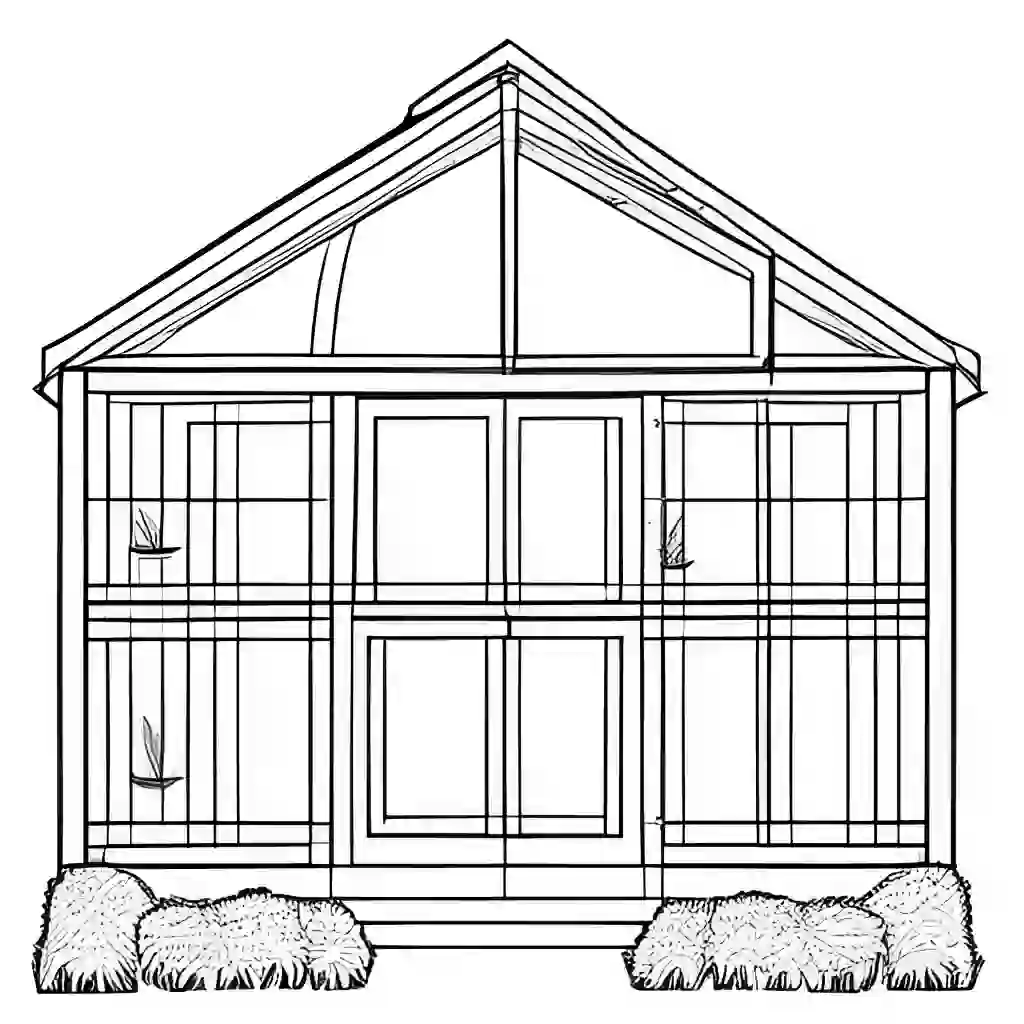 Greenhouse coloring pages